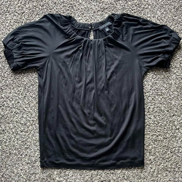 Banana Republic Tops - Banana Republic Black 100% Silk Blouse Wmn Med Feminine Normcore Flowy Elegant